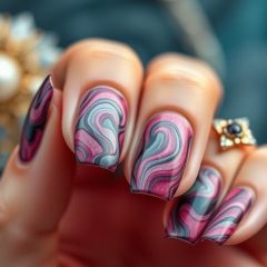 Marmurkowe paznokcie: trendy, techniki i kreatywne wariacje