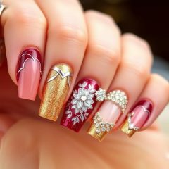 Paznokcie na studniówkę 2025: trendy, kolory i stylizacje